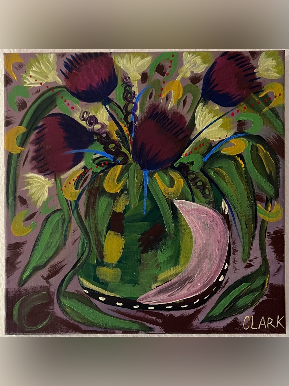 Moon Flowers Original Painting